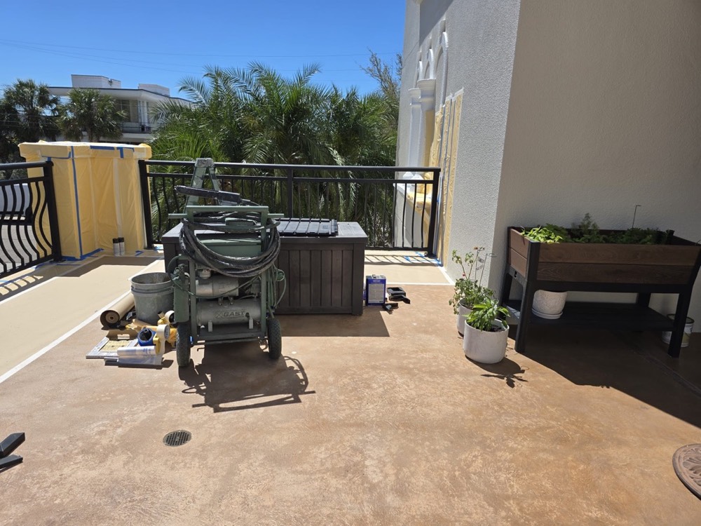 Refinished outdoor furniture