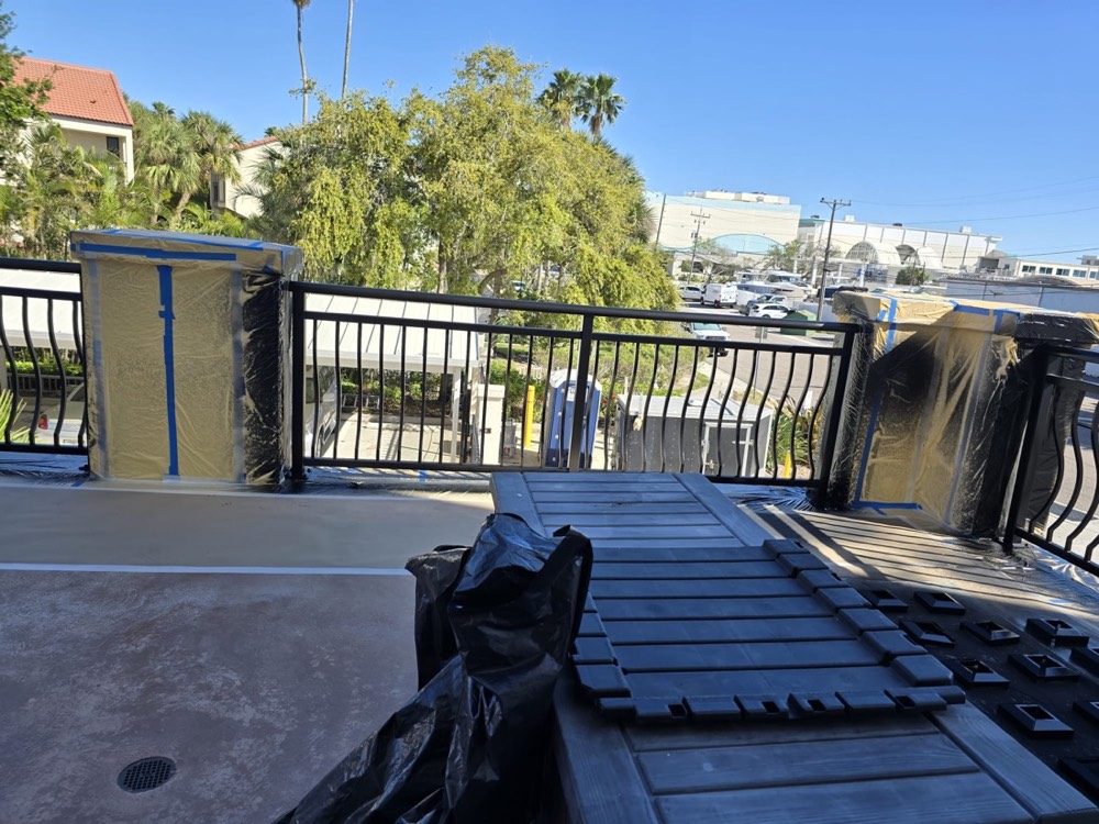 Refinished outdoor furniture